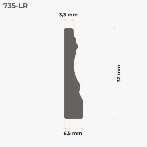 Weichsockelleiste, Sockelleiste Selbstklebend 32 mm, PVC, Retro Design, Flexibel - Weiß, 5 Meter