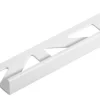 Winkel-Abschlussprofil Dural Durosol Aluminium weiß Länge 250 cm Höhe 8 mm