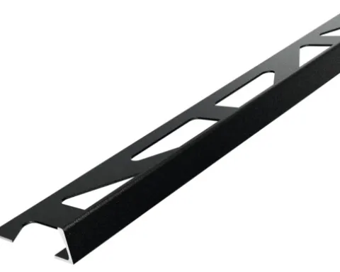 Winkelabschlussprofil Dural Durosol 6 mm Länge 250 cm Alu pulverbeschichtet schwarz matt