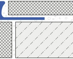 Winkel-Abschlussprofil Dural Durosol PVC Länge 250 cm Höhe 12,5 mm
