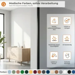 Winkelprofil Selbstklebend 20x20 mm, Hart/PVC Kantenschutzprofil, Winkelleiste für Kanten und Ecken - 100 cm, Dunkelblau
