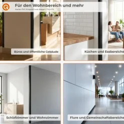 Winkelprofil Selbstklebend 20x20 mm, Hart/PVC Kantenschutzprofil, Winkelleiste für Kanten und Ecken - 100 cm, Hellgrün