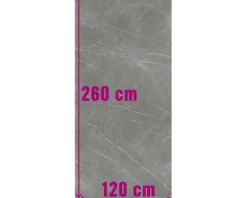 XXL Feinsteinzeug Wand- und Bodenfliese Always Dark Pulido 120x260 cm