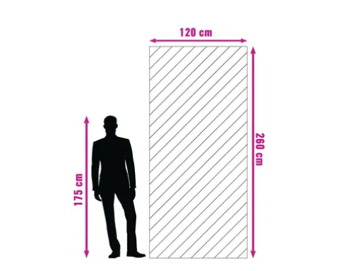 XXL Feinsteinzeug Wand- und Bodenfliese Always Dark Pulido 120x260 cm